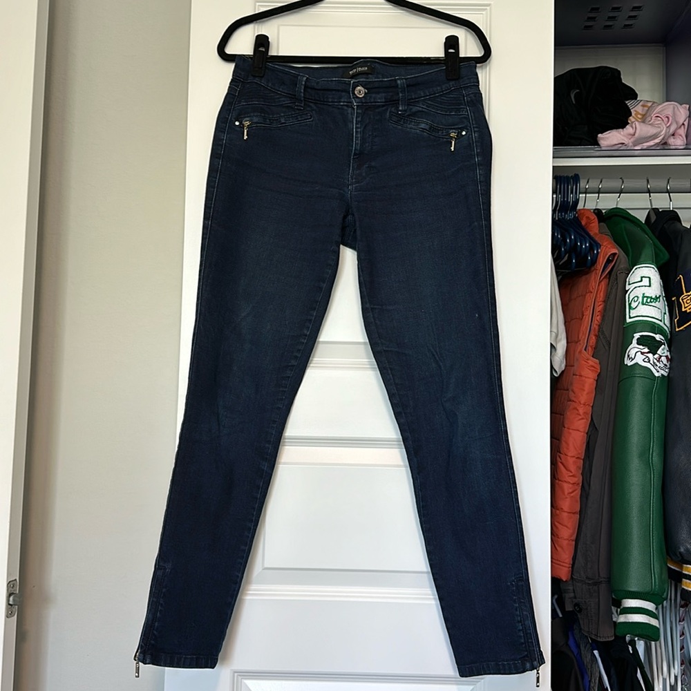 White House Black Market Denim Jane Zip Ultra Skinny in Evie Size 8R